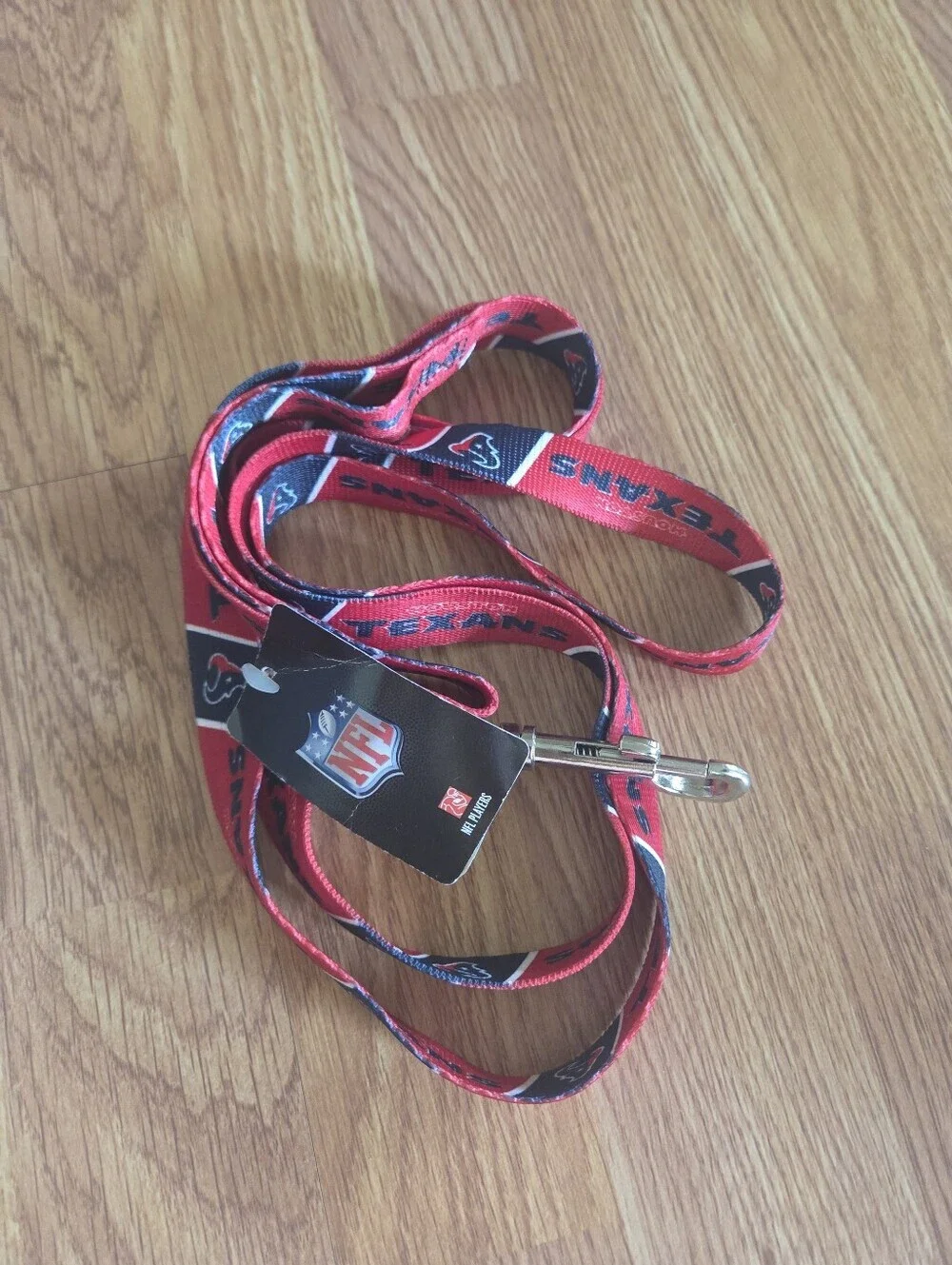 Houston Texans Dog Leash NFL Football Lanyard Carabiner Red Team Logo NWT